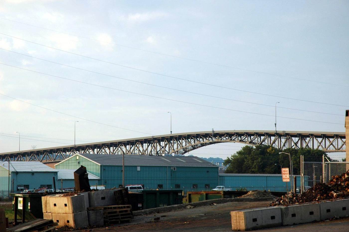 Cedar Street Bridge over the Illinois River between Peoria and East Peoria