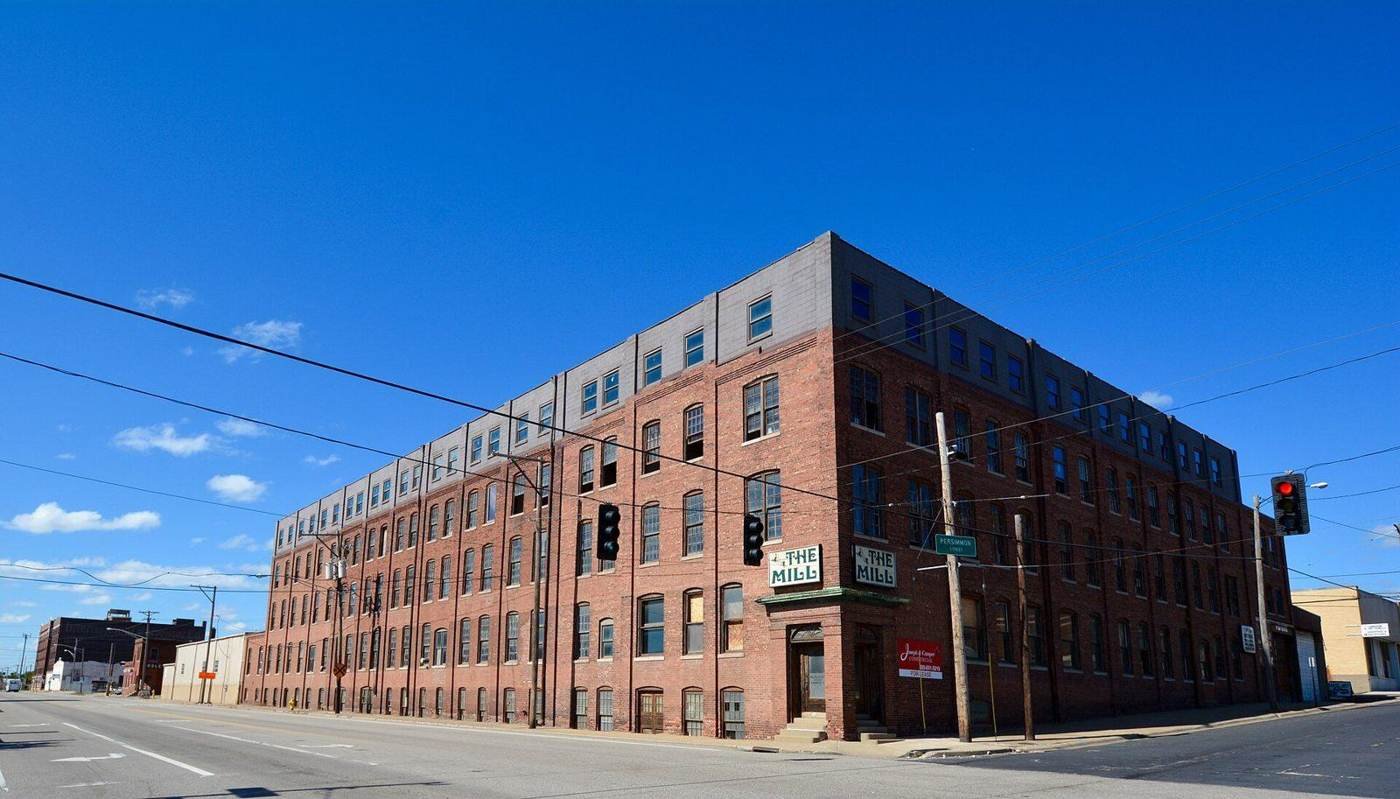 Renovated brick mill building in the Peoria Warehouse District near our Southwest Water Street office